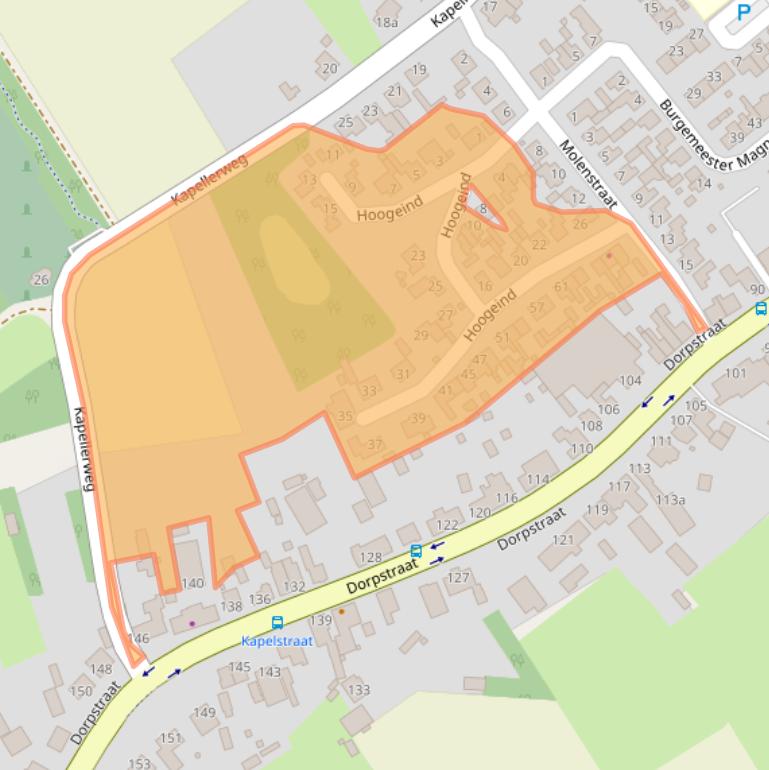 Kaart van postcodegebied 5575BD.