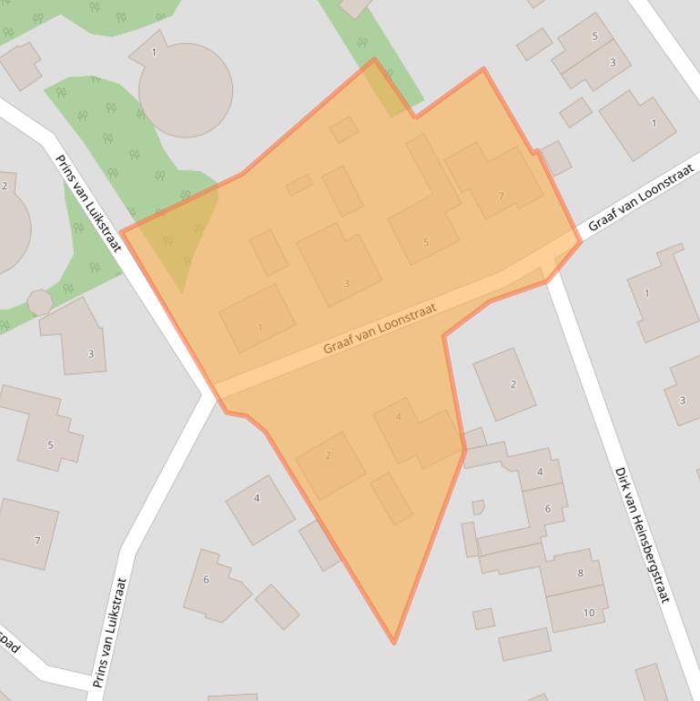 Kaart van postcodegebied 5575BN.