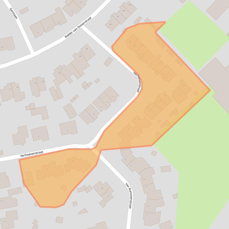 Kaart van postcodegebied 5575BX.