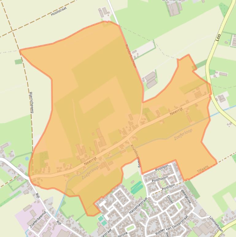 Kaart van postcodegebied 5575CB.