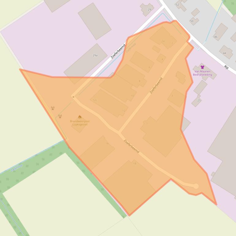 Kaart van postcodegebied 5575CE.