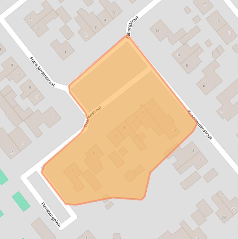 Kaart van postcodegebied 5575CL.