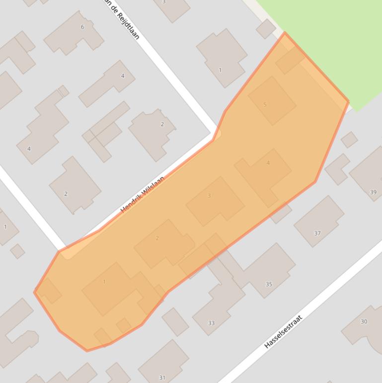 Kaart van postcodegebied 5575CW.