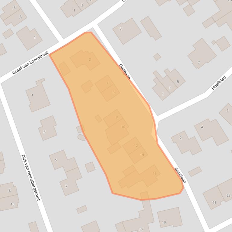 Kaart van postcodegebied 5575DK.