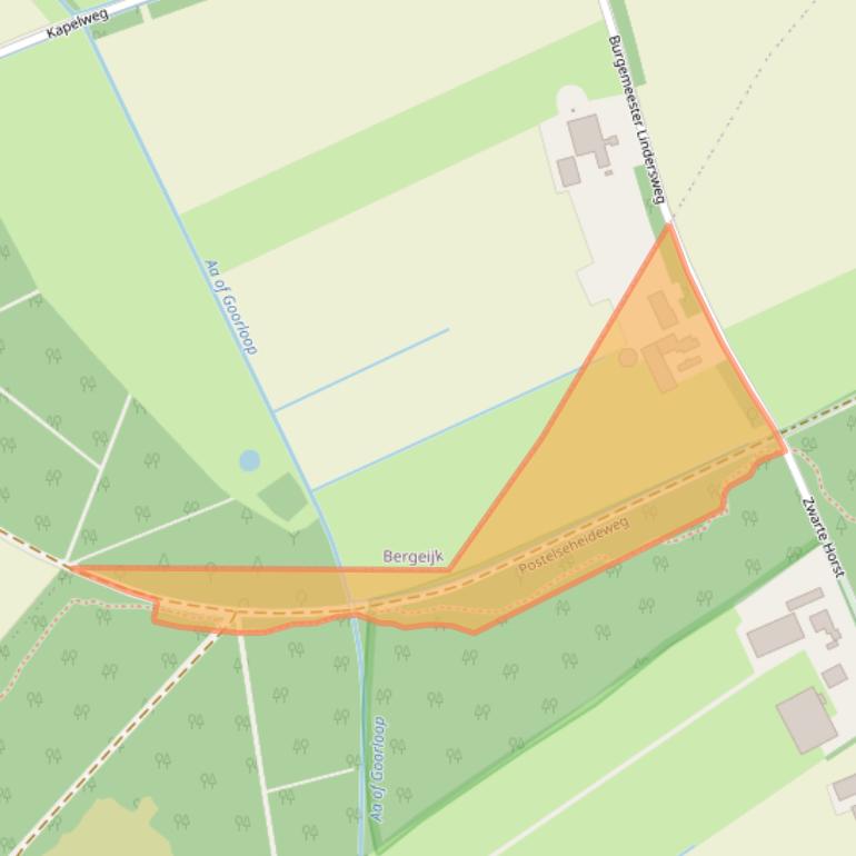 Kaart van postcodegebied 5575XA.