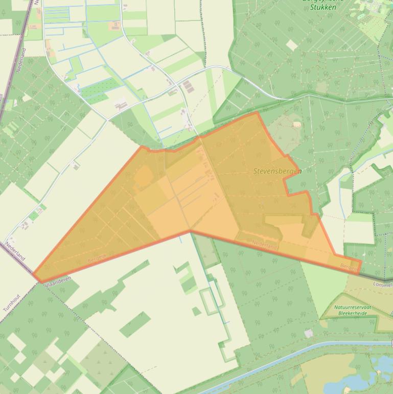 Kaart van postcodegebied 5575XB.
