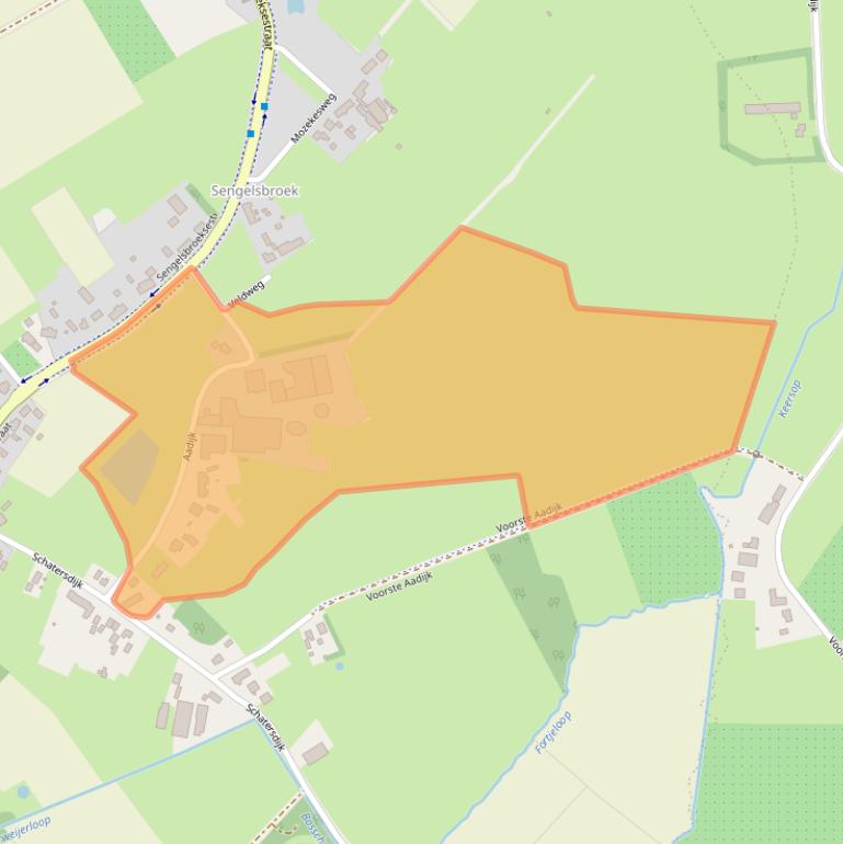 Kaart van postcodegebied 5575XJ.