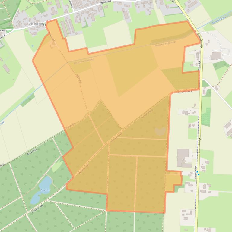 Kaart van postcodegebied 5575XN.