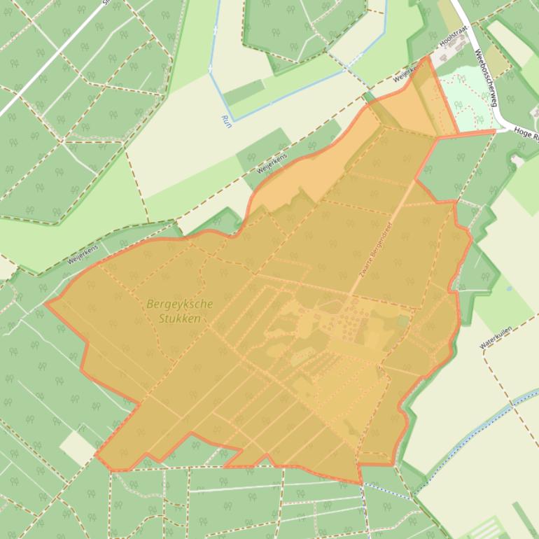 Kaart van postcodegebied 5575XP.