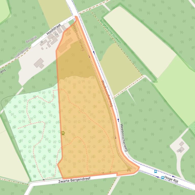 Kaart van postcodegebied 5575XS.