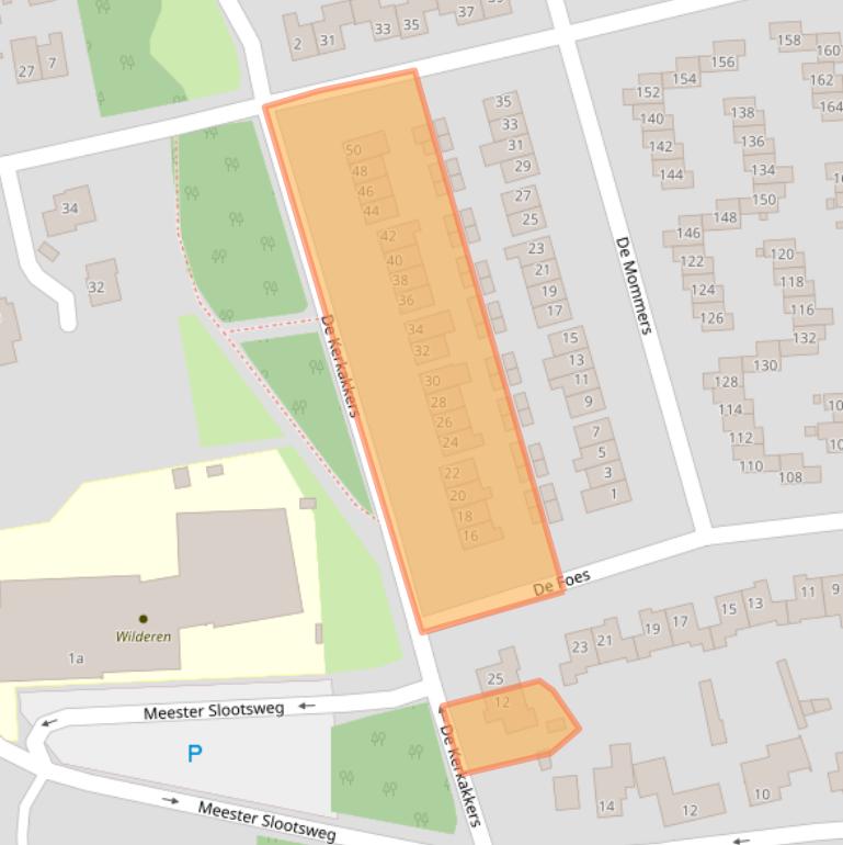 Kaart van postcodegebied 5581AN.