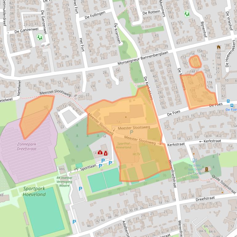 Kaart van postcodegebied 5581AS.