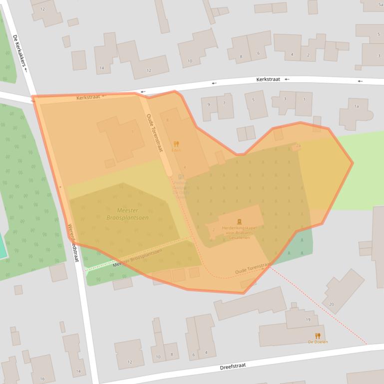 Kaart van postcodegebied 5581BJ.