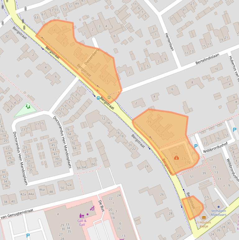 Kaart van postcodegebied 5581BL.