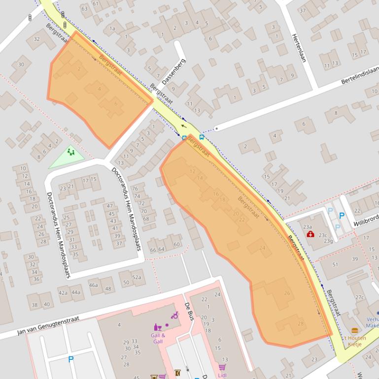 Kaart van postcodegebied 5581BM.