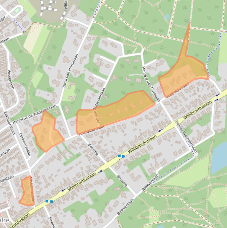 Kaart van postcodegebied 5581CV.