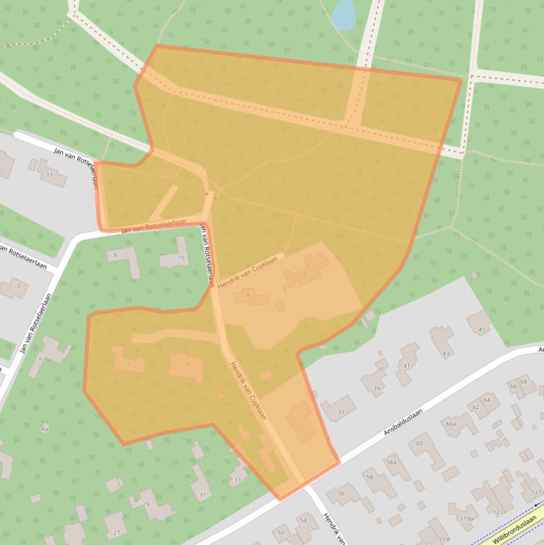 Kaart van postcodegebied 5581EB.