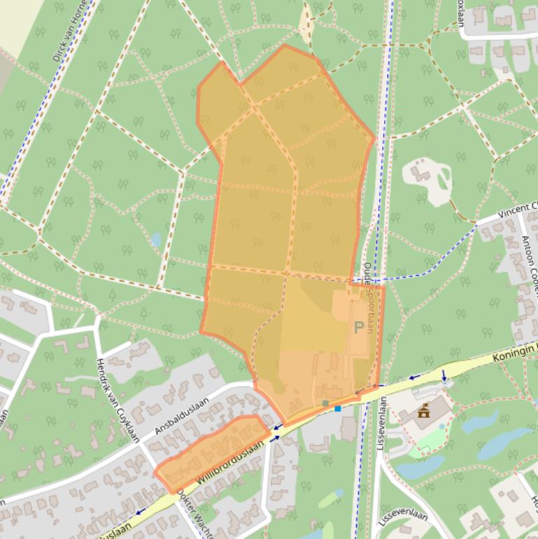 Kaart van postcodegebied 5581GD.