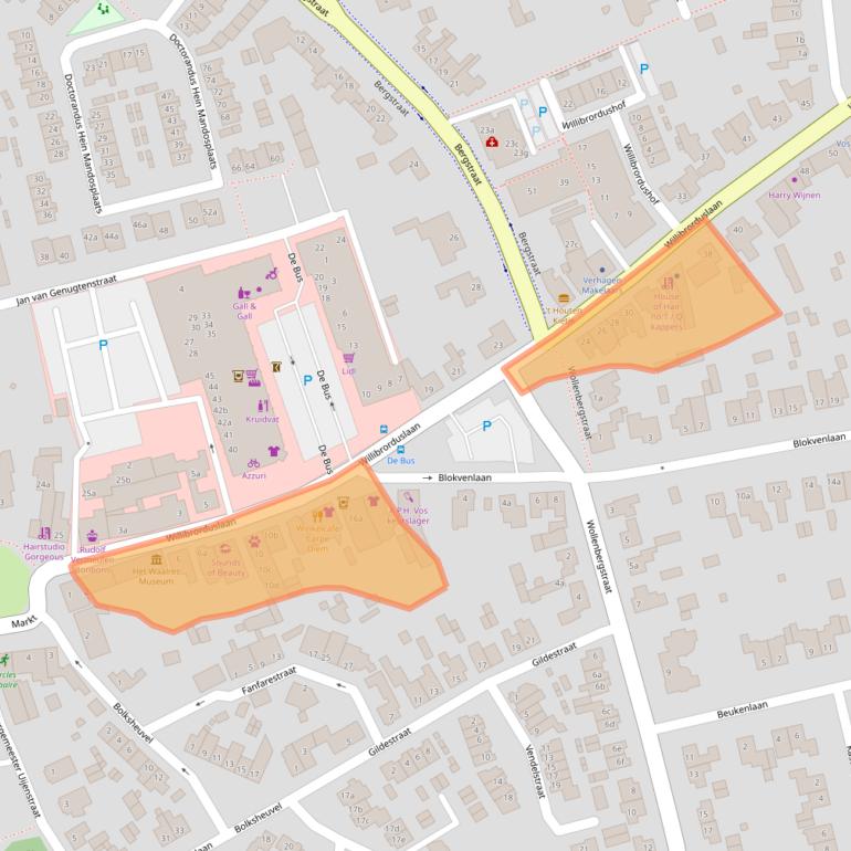 Kaart van postcodegebied 5581GE.