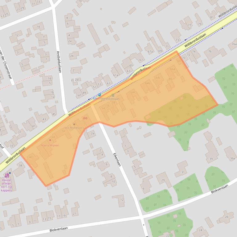 Kaart van postcodegebied 5581GG.