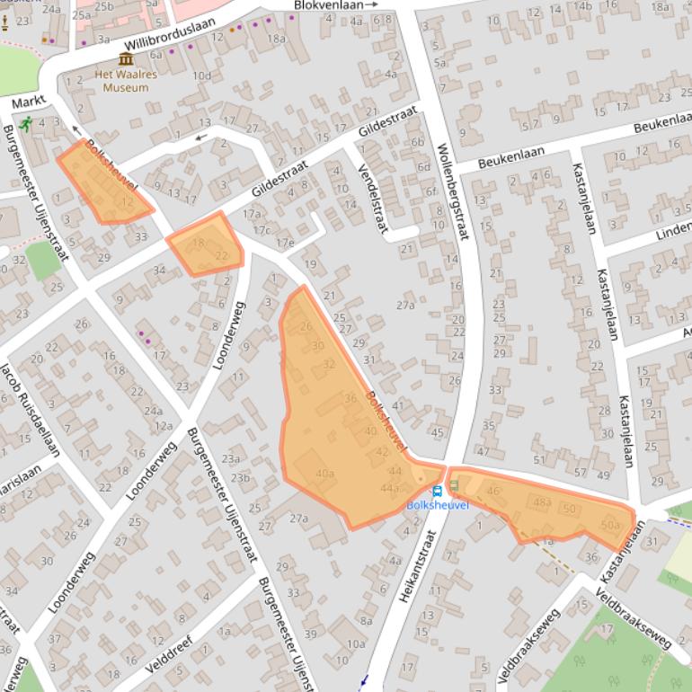 Kaart van postcodegebied 5581HN.