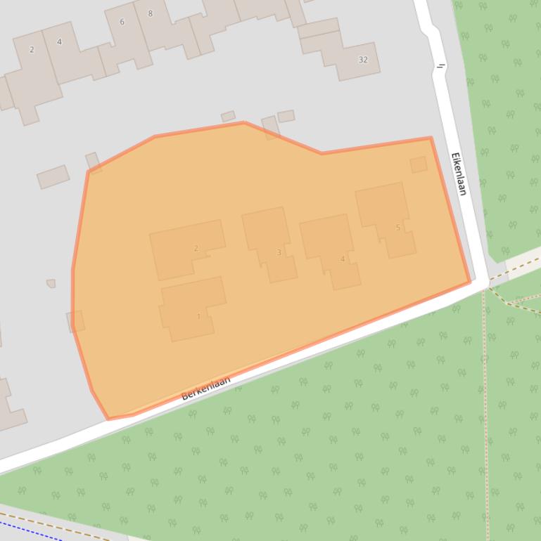 Kaart van postcodegebied 5581HS.