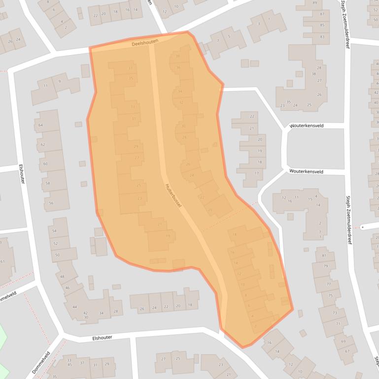 Kaart van postcodegebied 5581SE.