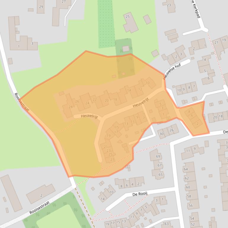 Kaart van postcodegebied 5581SN.