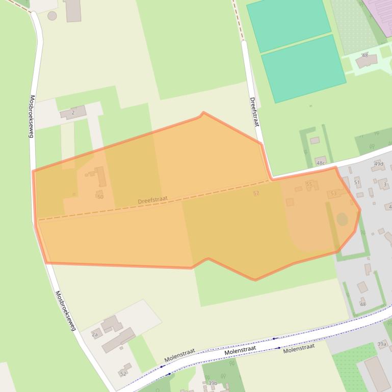 Kaart van postcodegebied 5581VM.