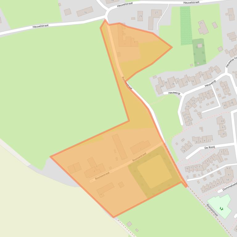 Kaart van postcodegebied 5581VN.