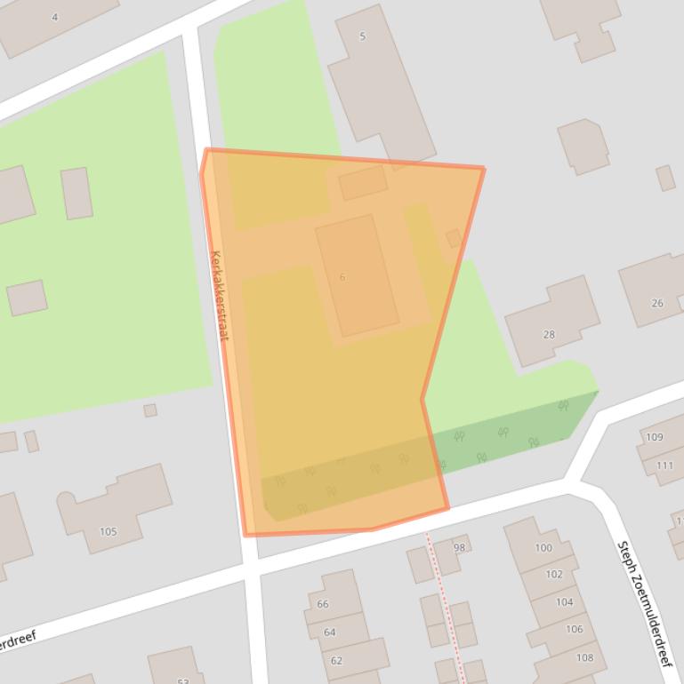 Kaart van postcodegebied 5581VR.