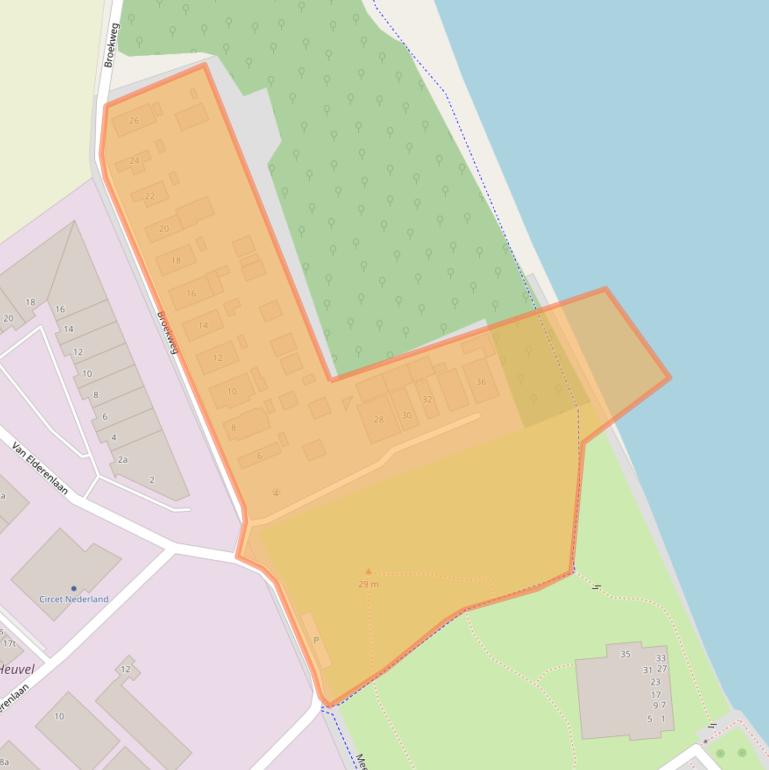 Kaart van postcodegebied 5581VV.