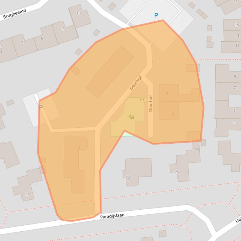 Kaart van postcodegebied 5581WM.