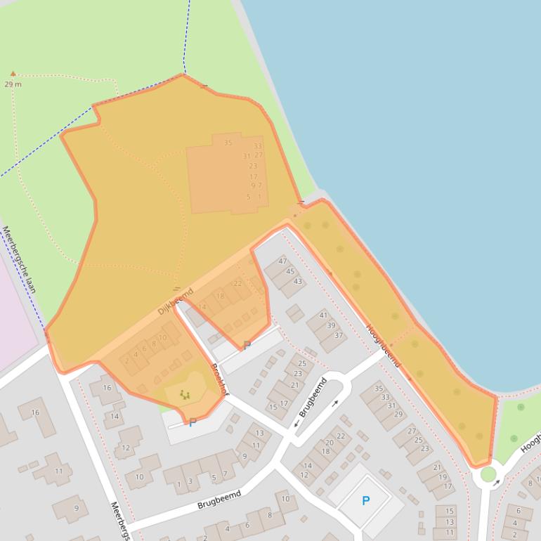 Kaart van postcodegebied 5581WR.