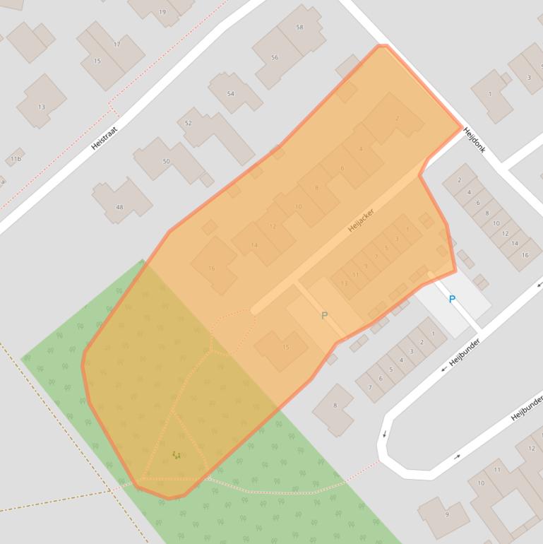 Kaart van postcodegebied 5581WV.