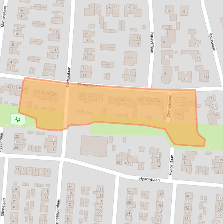 Kaart van postcodegebied 5582AJ.