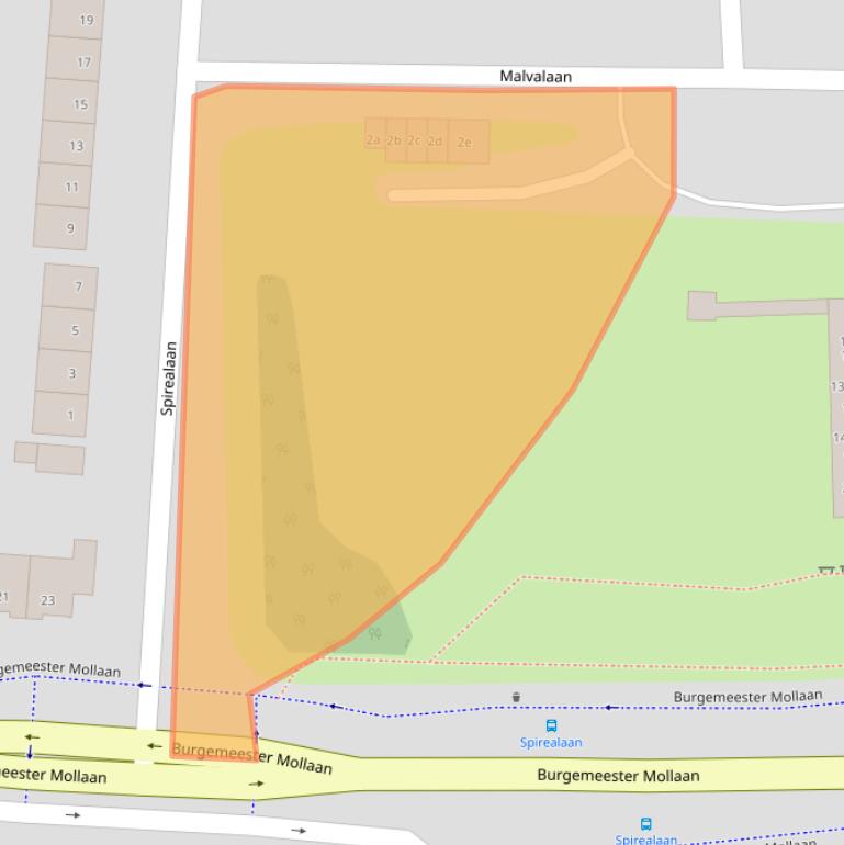 Kaart van postcodegebied 5582BD.