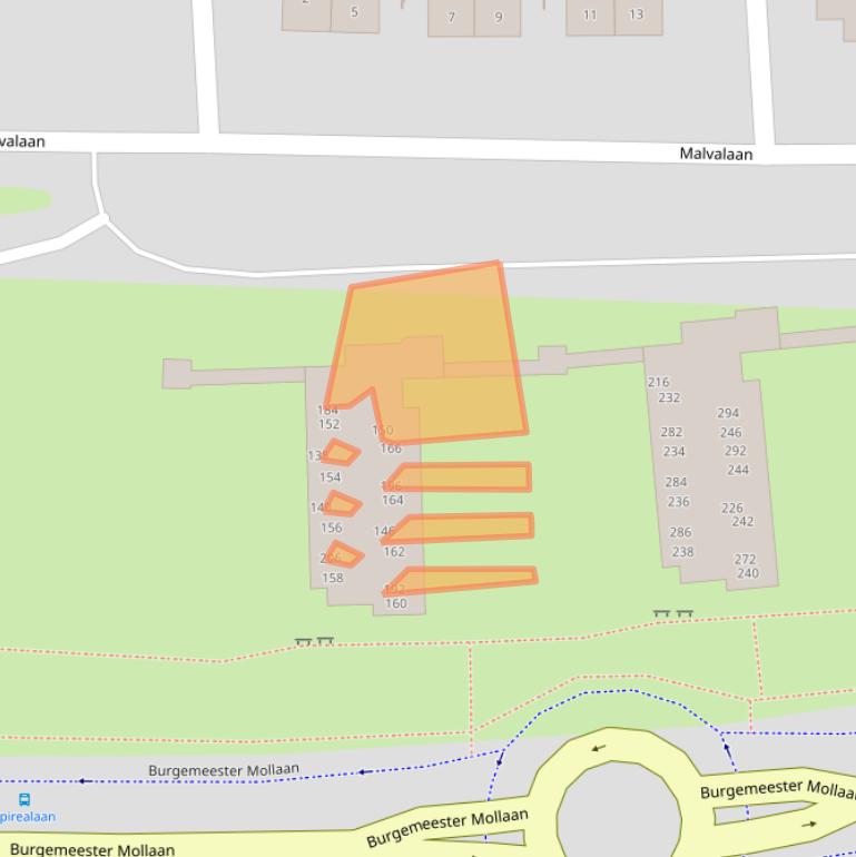 Kaart van postcodegebied 5582BG.