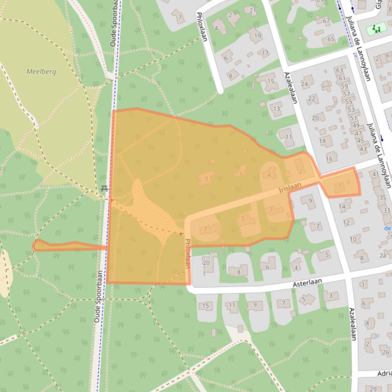 Kaart van postcodegebied 5582EE.