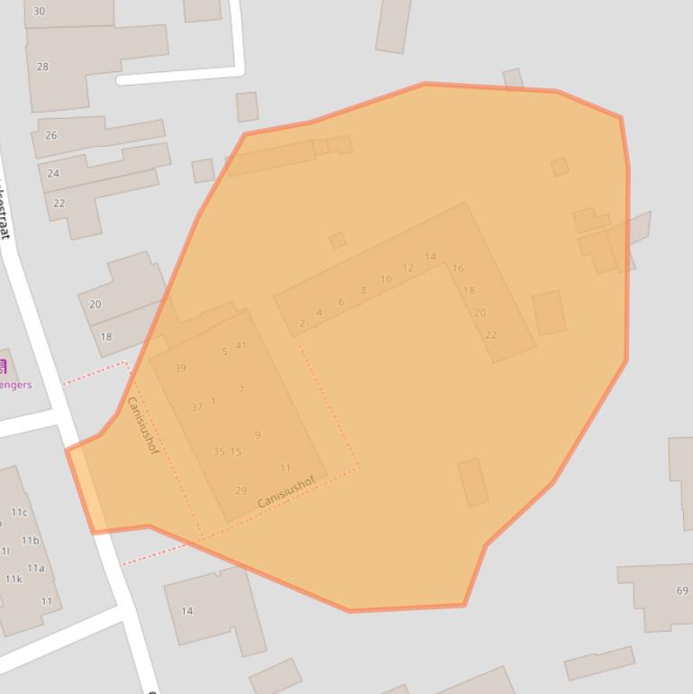 Kaart van postcodegebied 5582GX.