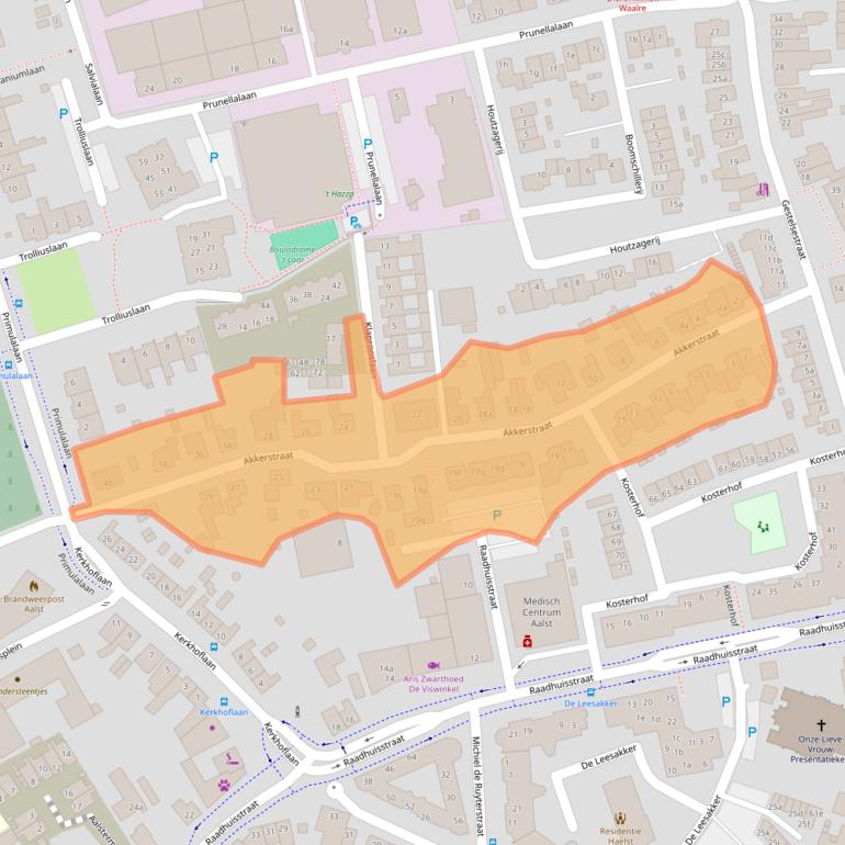 Kaart van postcodegebied 5582HC.