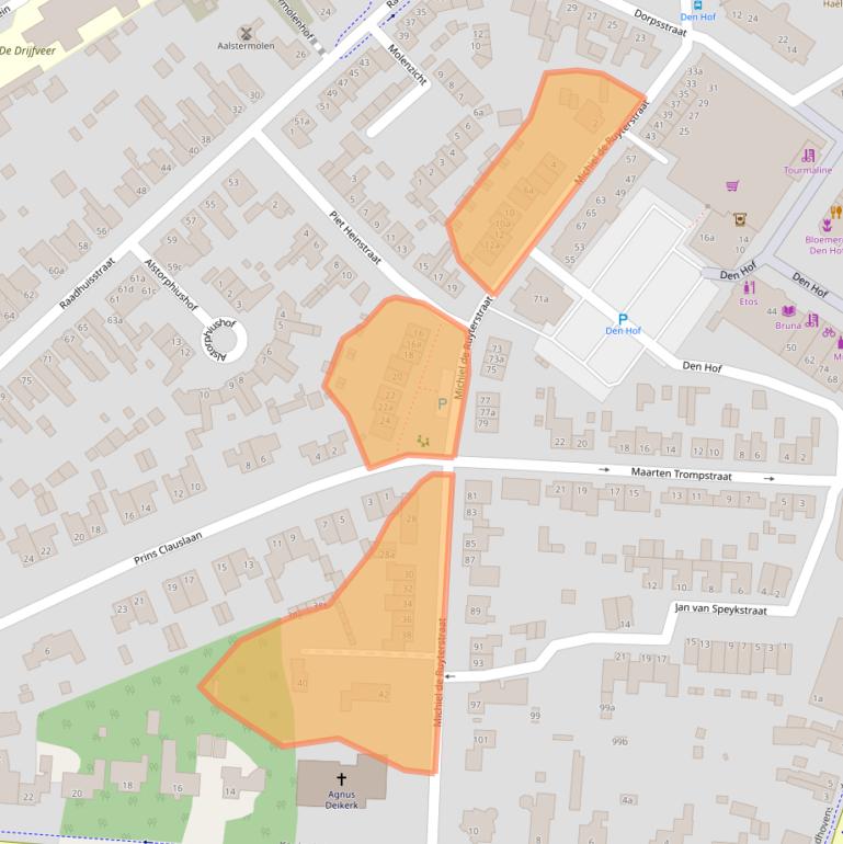 Kaart van postcodegebied 5582JM.