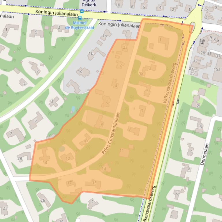 Kaart van postcodegebied 5582KJ.