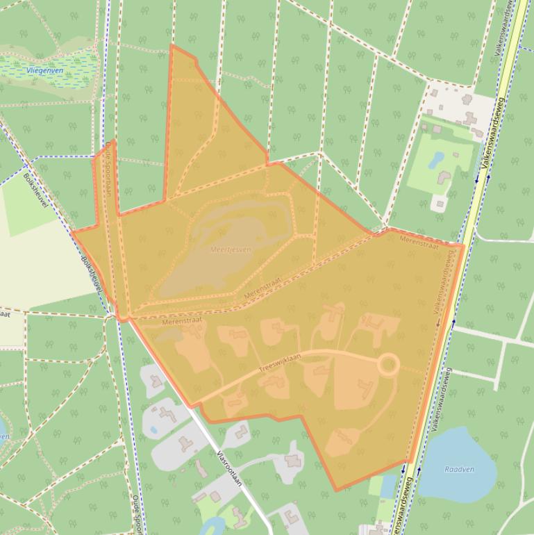 Kaart van postcodegebied 5582VD.