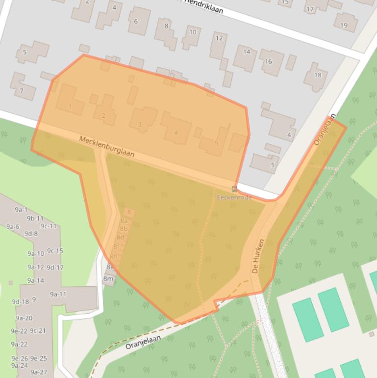 Kaart van postcodegebied 5583AG.