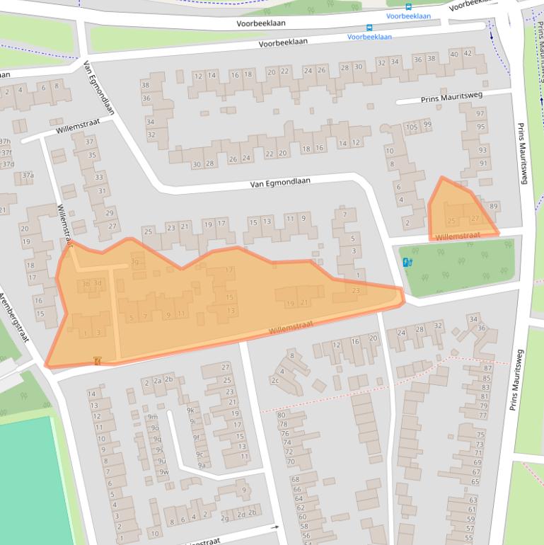 Kaart van postcodegebied 5583CJ.