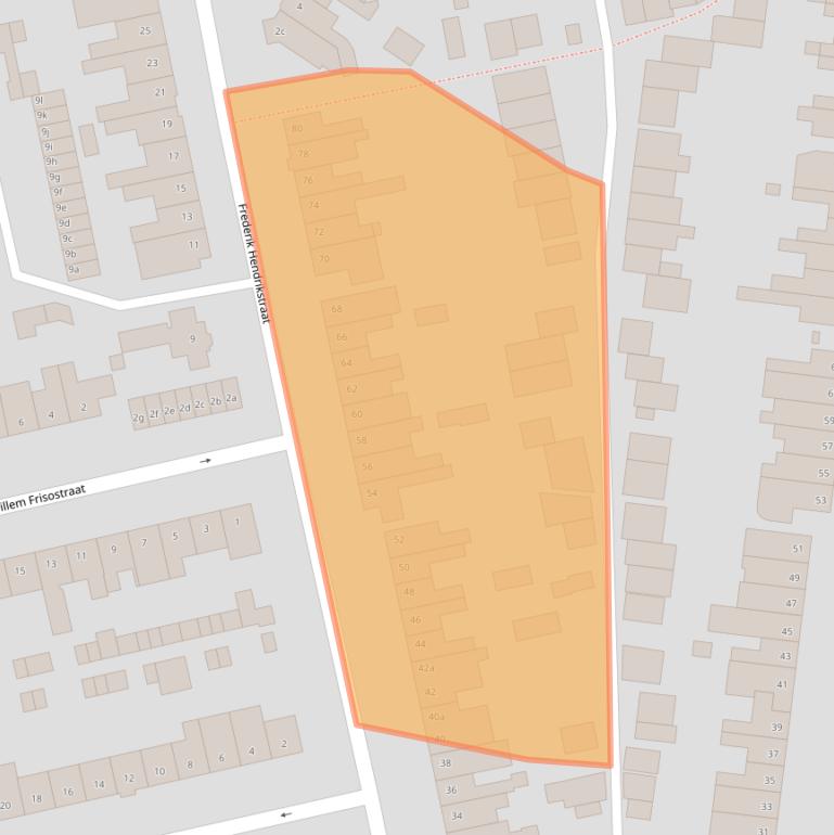 Kaart van postcodegebied 5583CN.