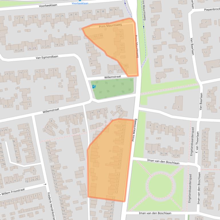 Kaart van postcodegebied 5583CR.