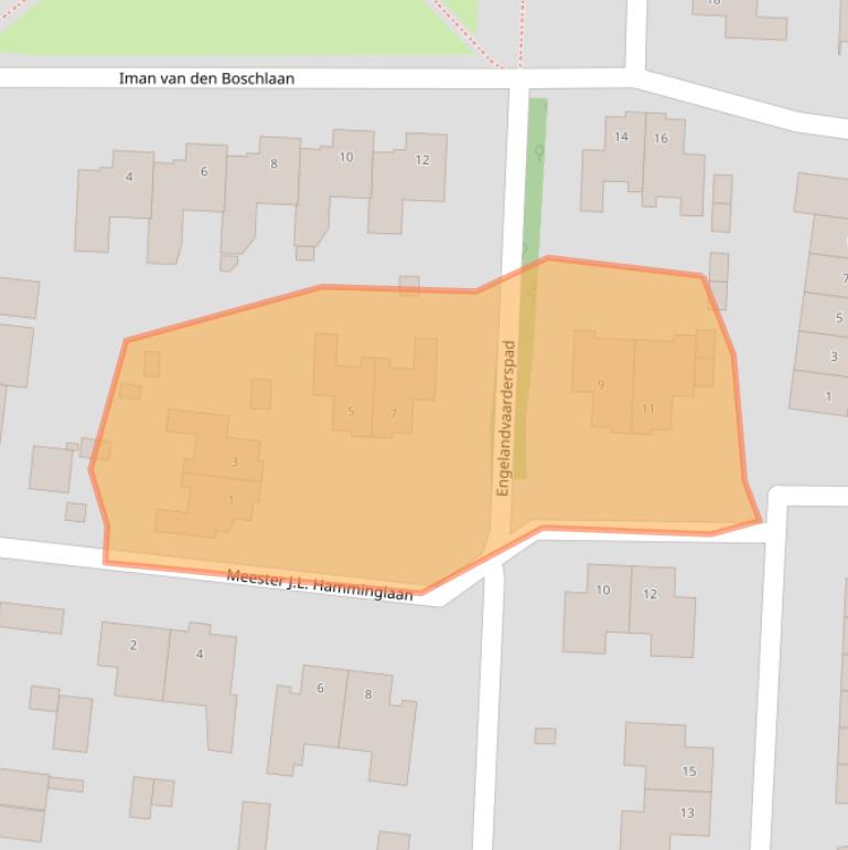 Kaart van postcodegebied 5583EK.