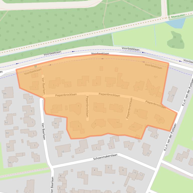 Kaart van postcodegebied 5583GE.
